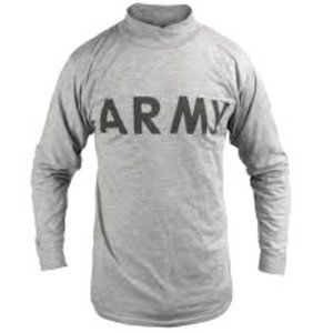 US Army PT Training Long Sleeve T-Shirt Reflective Authentic NEW 2-PACK